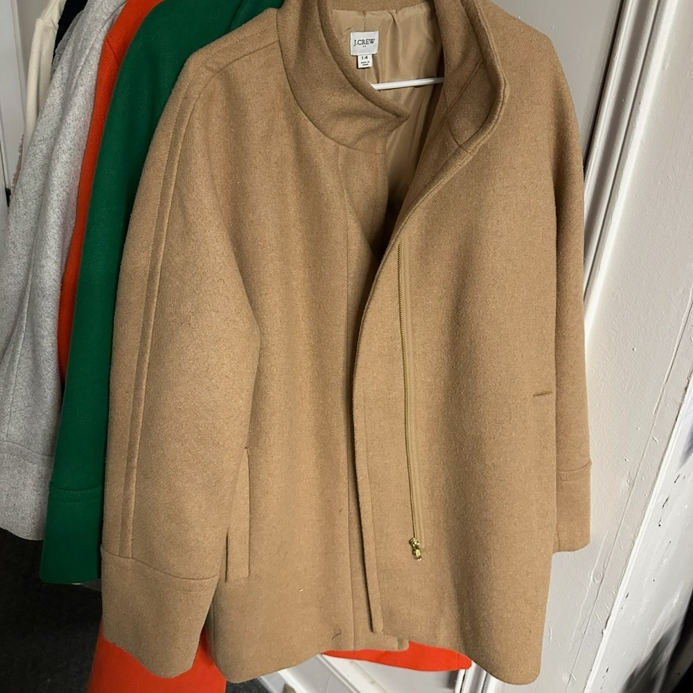 J. Crew Women's Camel Cape Jacket